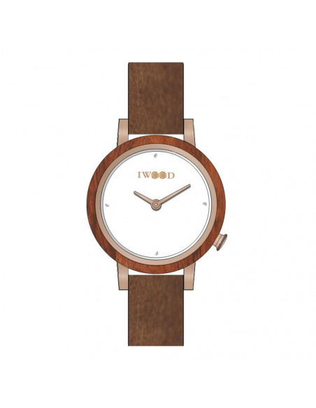 Iwood Echtholz Damenuhr IW18443002