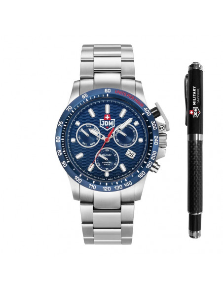 JDM Military Charlie ll JDM-WG017-02 Men's Watch Chronograph Gift Set