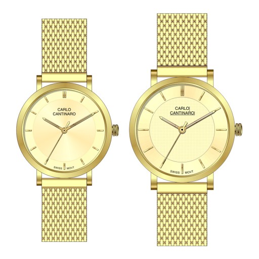 Carlo Cantinaro CC3001SM004 Partner Set Ladies Watch Men's Watch