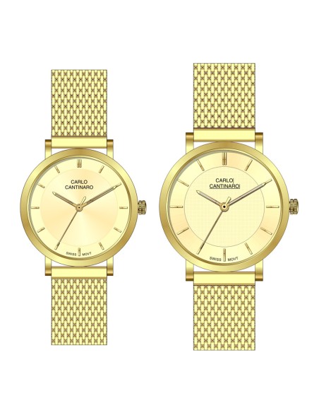Carlo Cantinaro CC3001SM004 Partner Set Ladies Watch Men's Watch