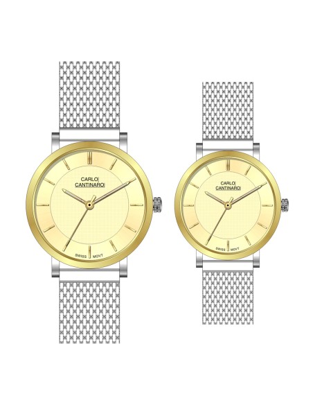 Carlo Cantinaro CC3001SM005 Partner Set Ladies Watch Men's Watch
