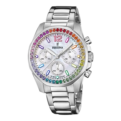 Festina Boyfriend Rainbow F20606/2 Ladies Watch Chronograph