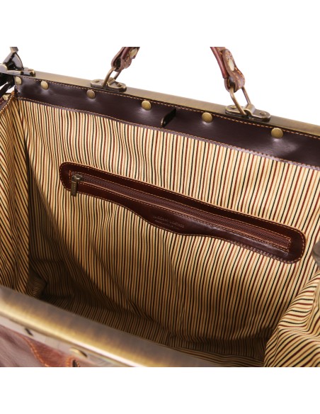 Madrid Maulbugelreisetasche aus Leder Gross