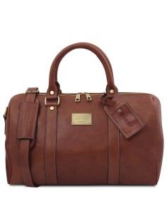 TL Voyager Reisetasche aus Leder mit Fach auf der Ruckseite Klein 2