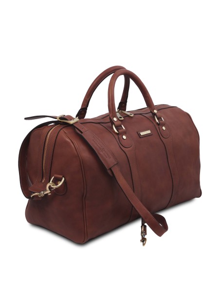 Oslo Leather travel duffle bag Weekender bag