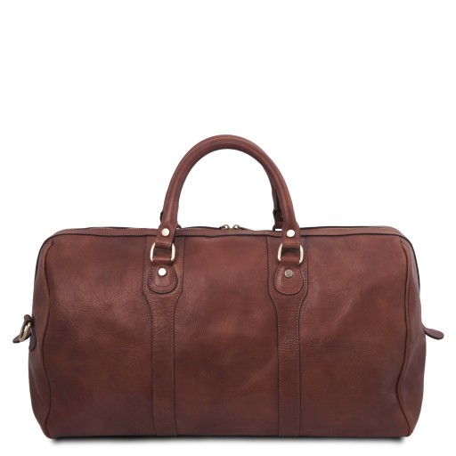 Oslo Leather travel duffle bag Weekender bag