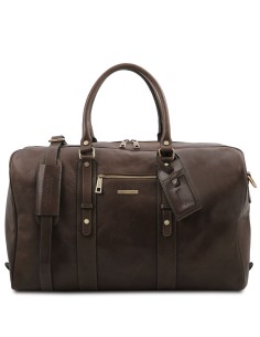 TL Voyager Reisetasche aus Leder mit Vorderfach