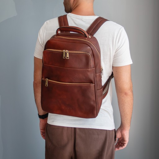 Melbourne Notebook Rucksack aus Leder