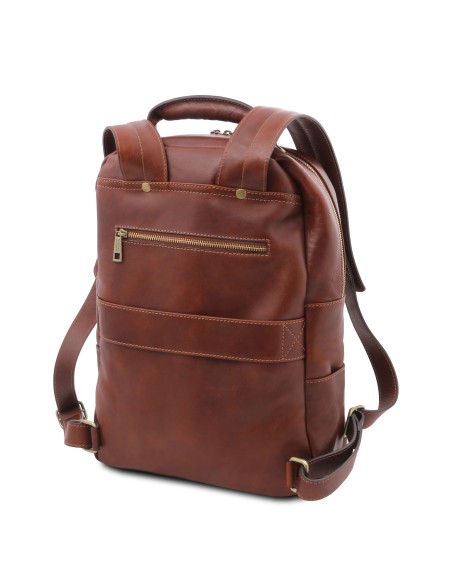 Melbourne Leather laptop backpack