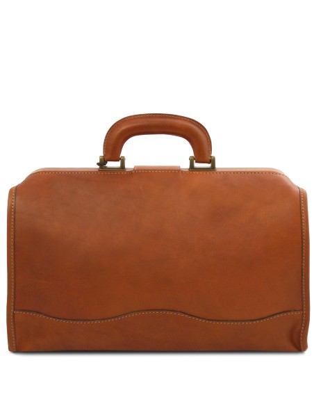 Raffaello Klassische Doktortasche aus Leder mit Schnalle