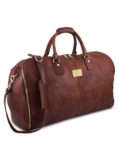 Antigua Travel leather duffle Garment bag