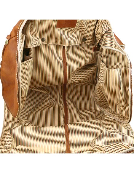 Antigua Travel leather duffle Garment bag