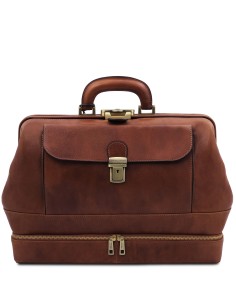 Giotto Exclusive double bottom leather doctor bag 2