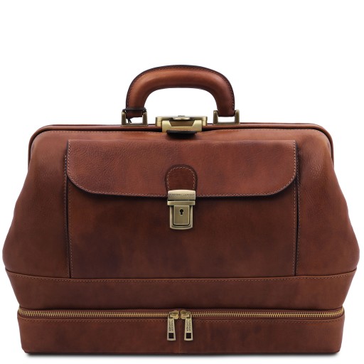 Giotto Exclusive double bottom leather doctor bag
