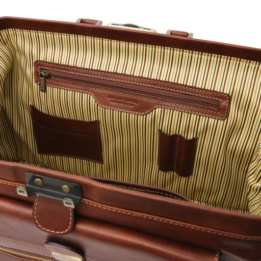 Giotto Exclusive double bottom leather doctor bag