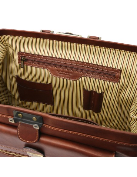 Giotto Exclusive double bottom leather doctor bag