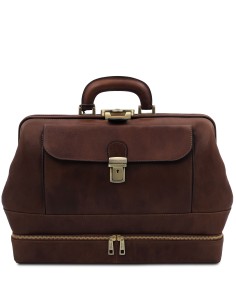 Giotto Exclusive double bottom leather doctor bag