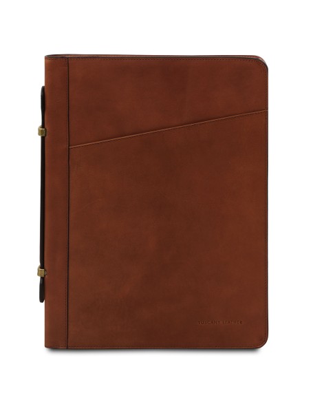 Costantino Leather document case with handle