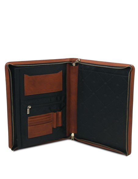 Costantino Leather document case with handle
