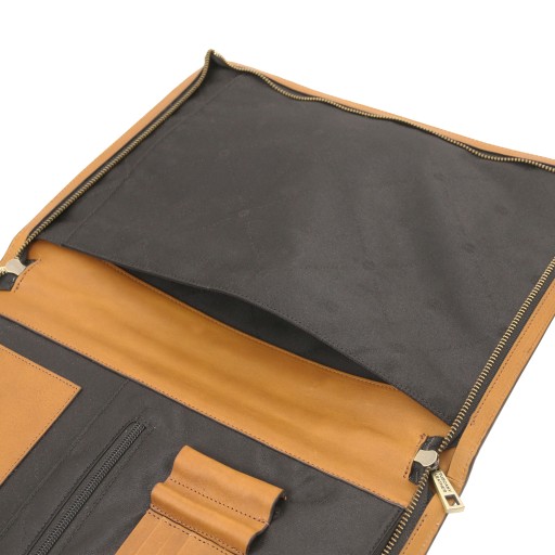 Costantino Leather document case with handle