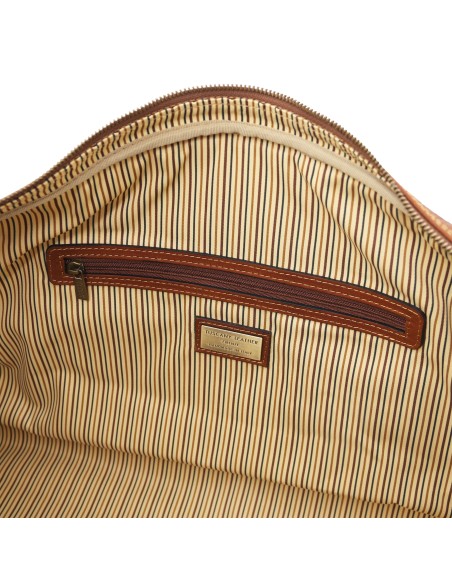 Lisbona Travel leather duffle bag Large size