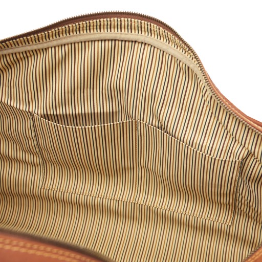 Lisbona Travel leather duffle bag Large size