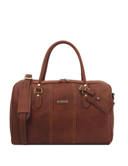 Lisbona Travel leather duffle bag Small size
