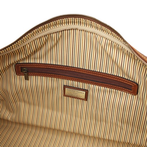Lisbona Travel leather duffle bag Small size