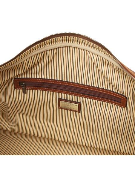 Lisbona Travel leather duffle bag Small size