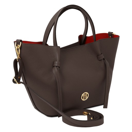 Legame Leather shopping bag Large size