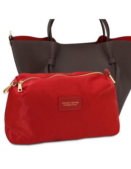 Legame Leather shopping bag Large size