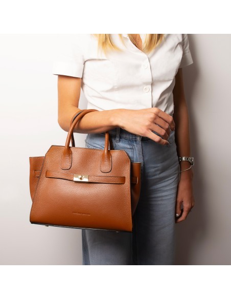 Origami Handtasche aus Leder