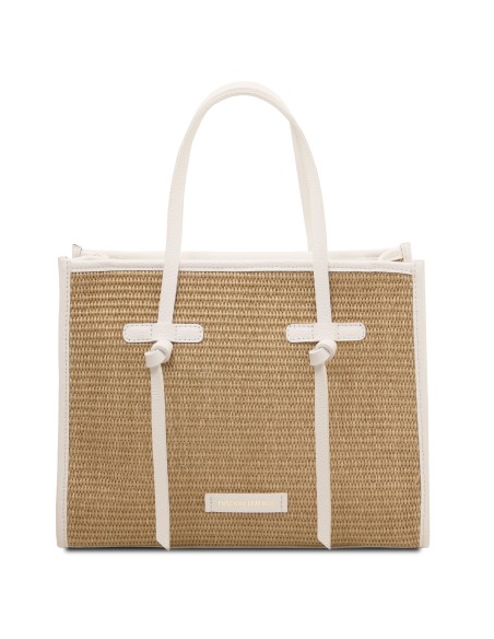 Frame Raffia Shoulder Bag