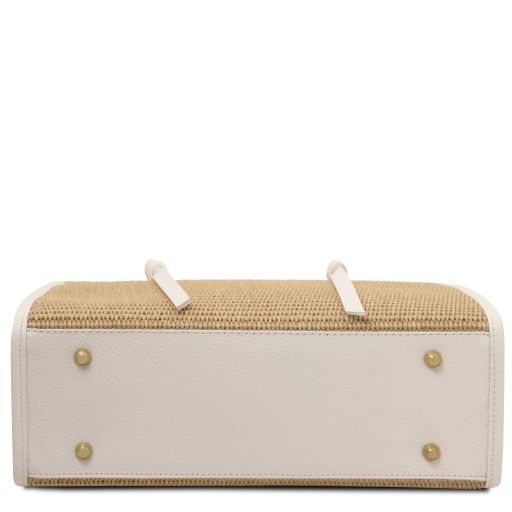 Frame Raffia Shoulder Bag