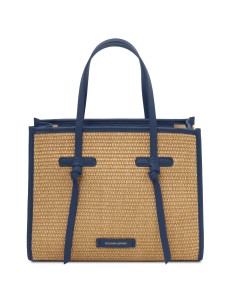 Frame Raffia Shoulder Bag