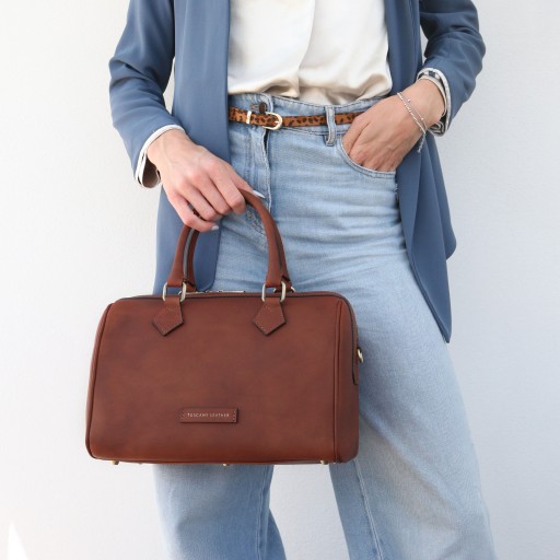 Barrique Leather duffle bag