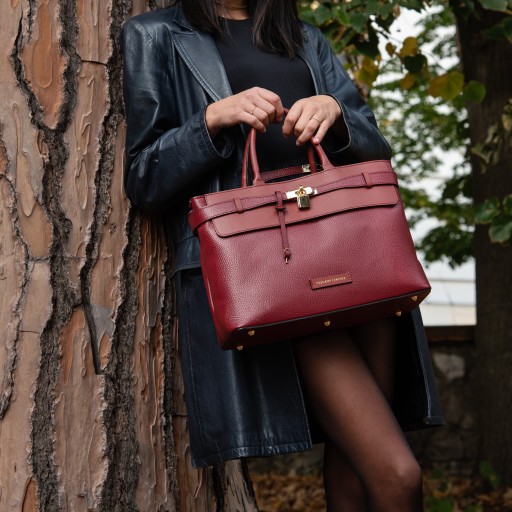 Tenace Schultertasche aus Leder