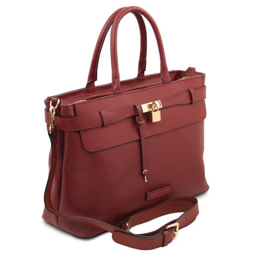 Tenace Schultertasche aus Leder