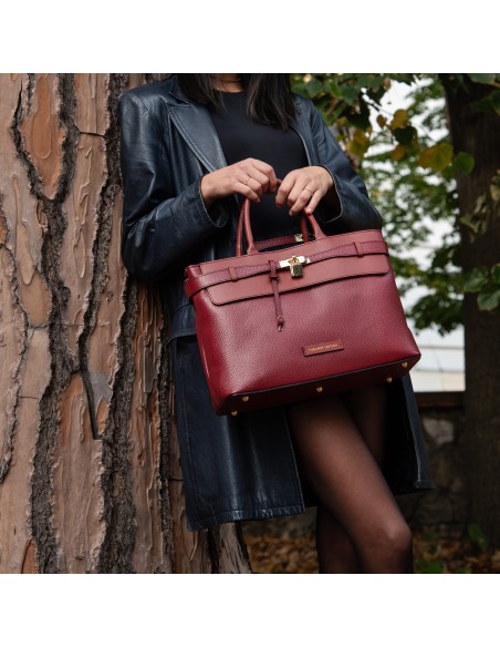 Tenace Schultertasche aus Leder