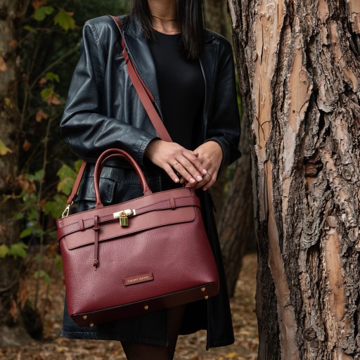 Tenace Schultertasche aus Leder