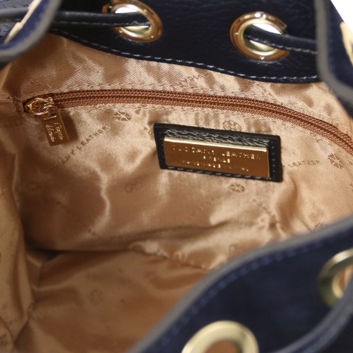 Nomade Suede leather fringe bucket bag