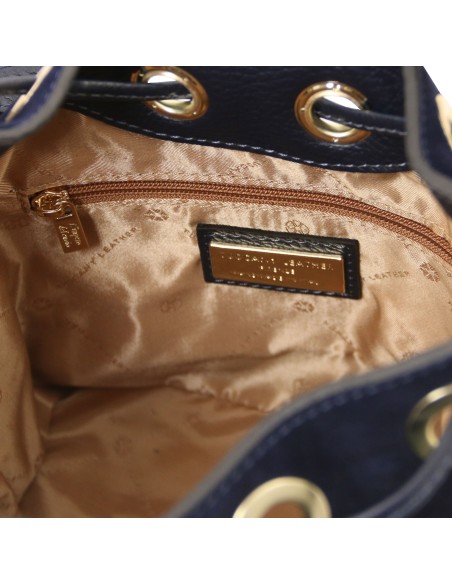 Nomade Suede leather fringe bucket bag
