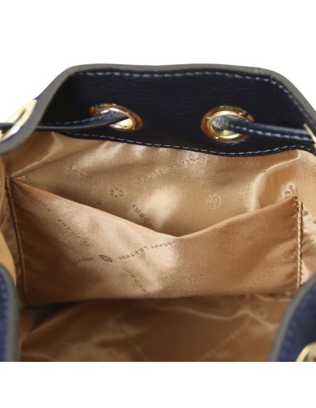 Nomade Beuteltasche aus Wildleder mit dekorativen Fransen