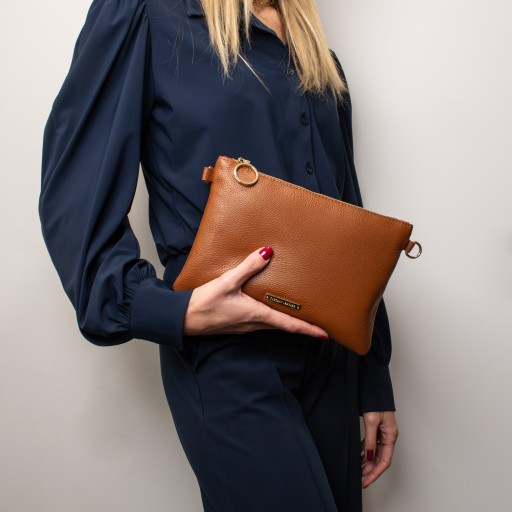 TL Bag Clutch aus weichem Leder