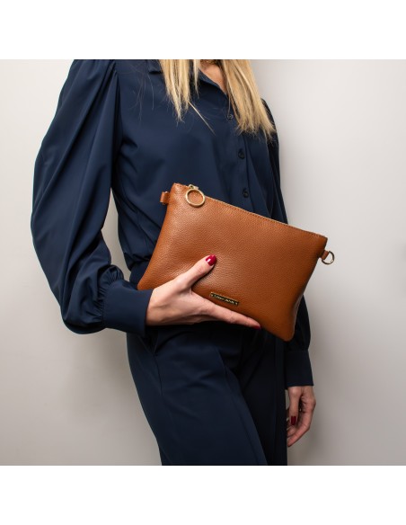 TL Bag Clutch aus weichem Leder