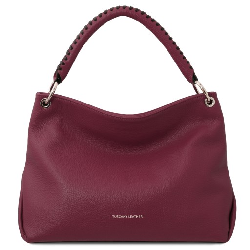 TL Bag Schultertasche aus weichem Leder