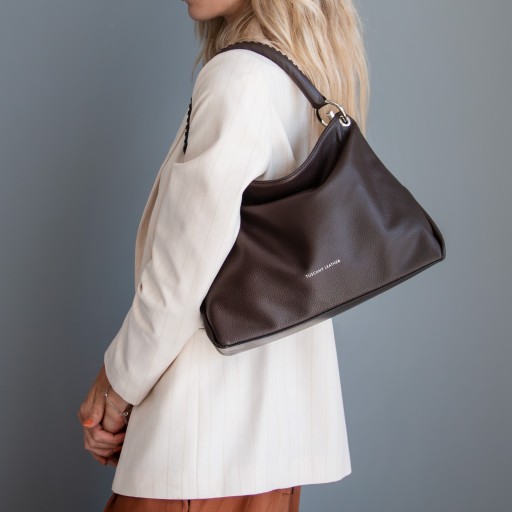TL Bag Schultertasche aus weichem Leder