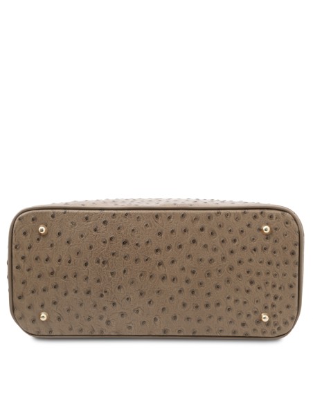 TL Bag Handbag in ostrich print leather