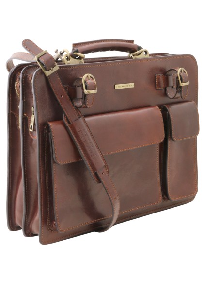 Venezia Leather briefcase 2 compartments