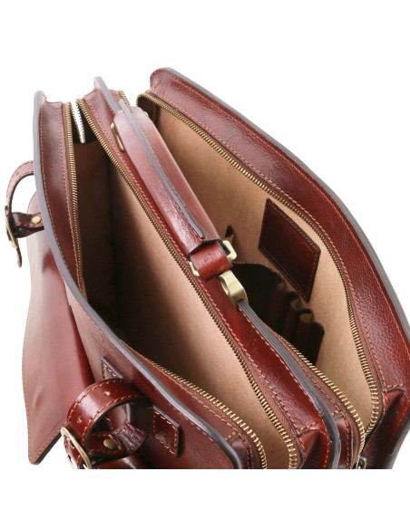 Venezia Leather briefcase 2 compartments